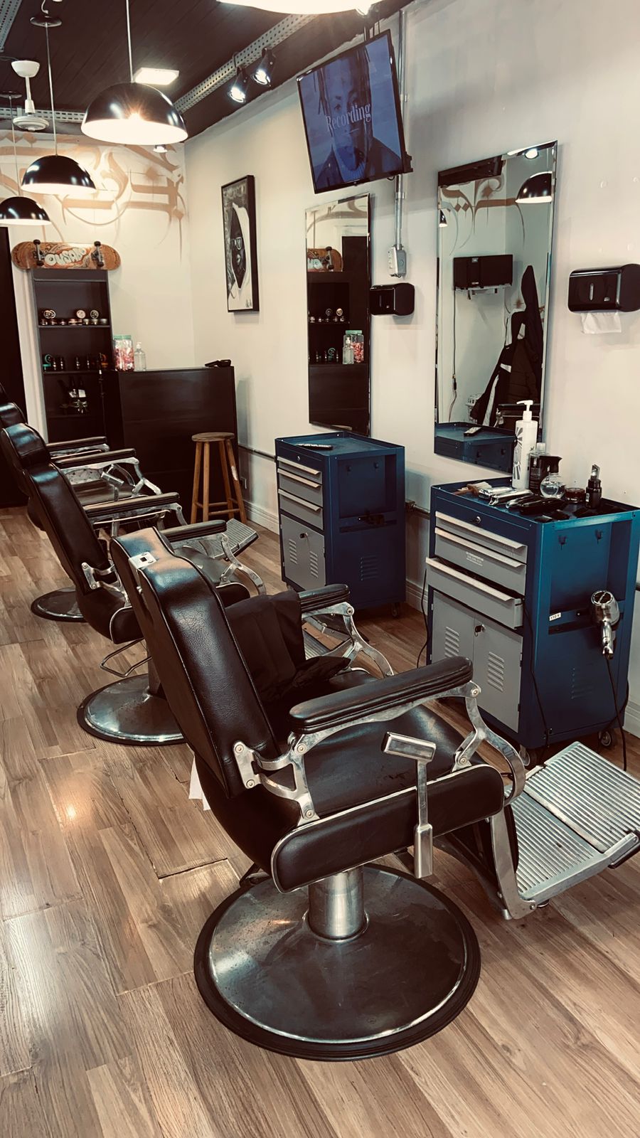 Cadeiras barbearia